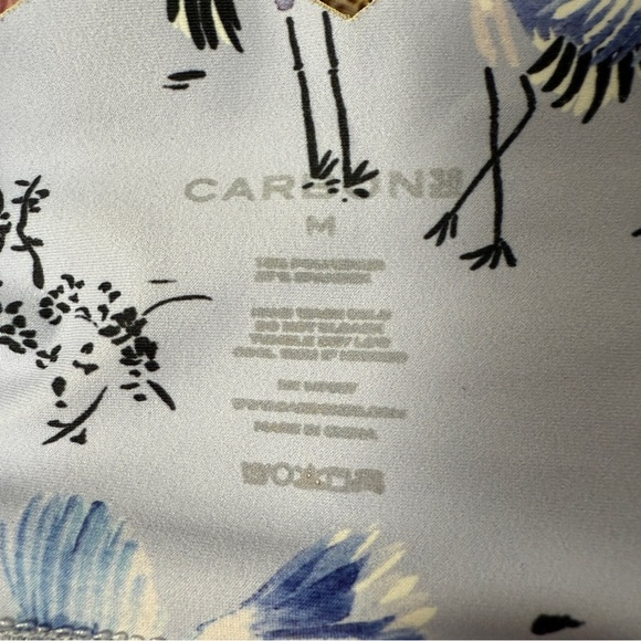 Carbon 38 Floral Crane Print Leggings size M - Picture 5 of 9